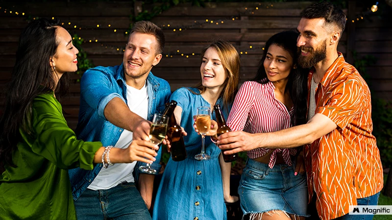 people celebrating