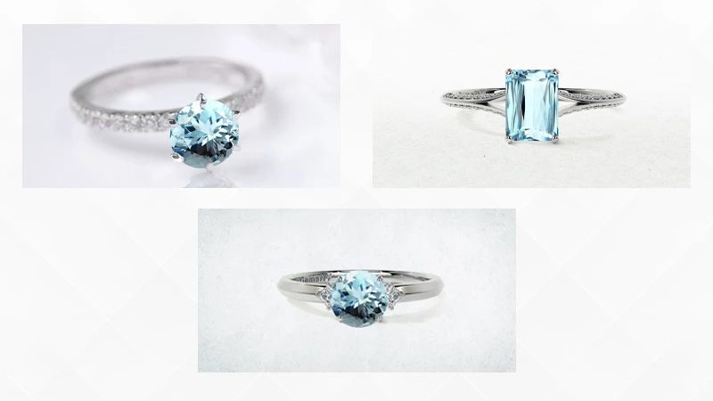 aquamarine rings