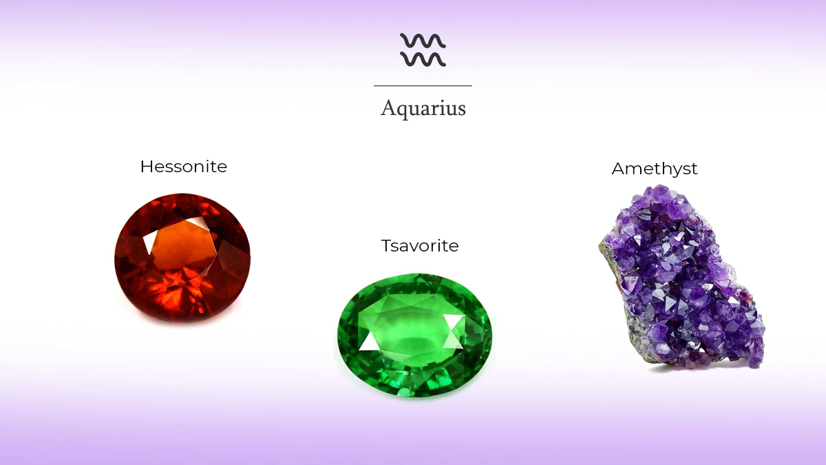 Aquarius Birthstones and Jewelry
