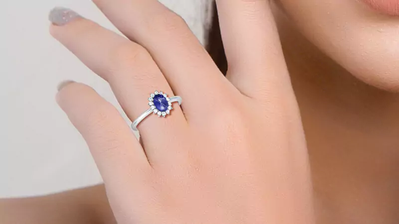 blue star sapphire engagement ring