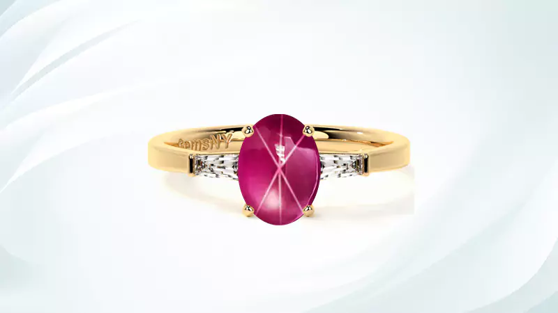 pink star sapphire ring 