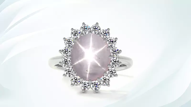 white star sapphire engagement ring