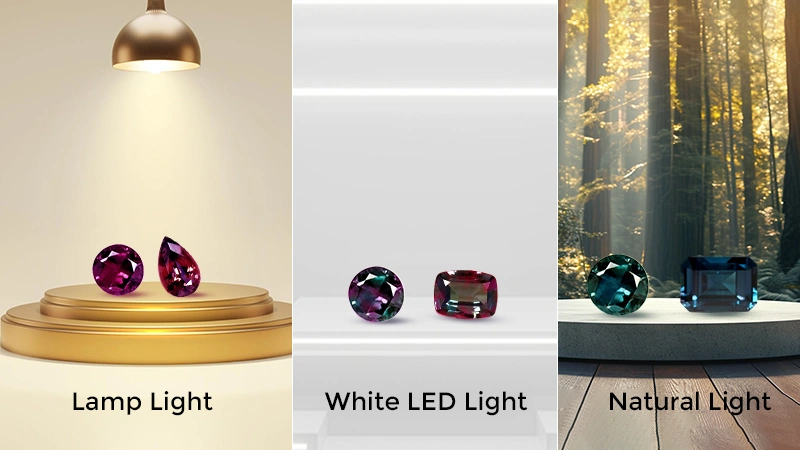 Color shift of Alexandrite: The Gemstone for June