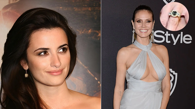 Penelope Cruz & Heidi Klum in alexandrite jewelry