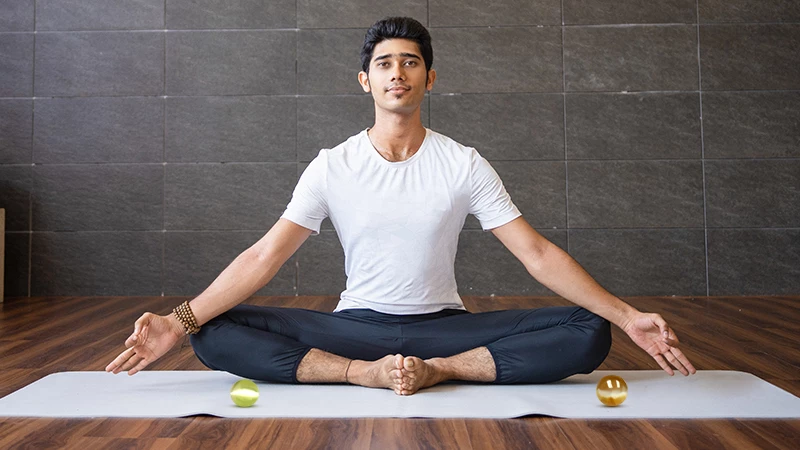 person meditating