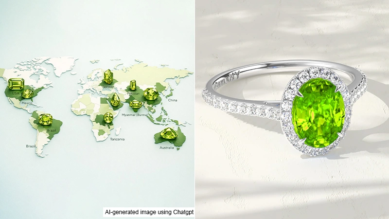 peridot gem's & Ring
