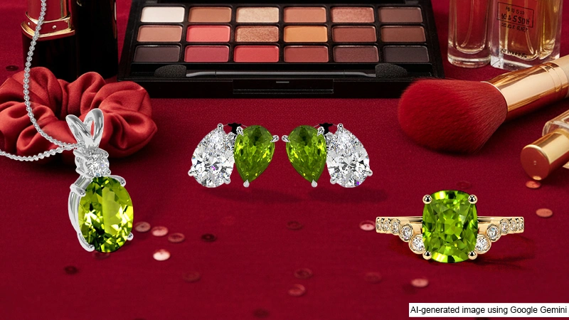 August birthstone Peridot Jewelry
