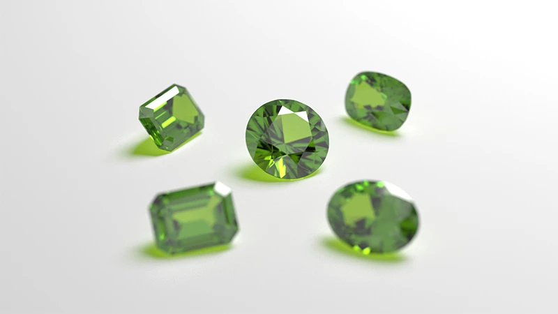 Peridot hot sale stone colors