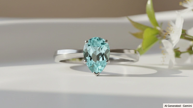 Three-stone Paraiba Ring