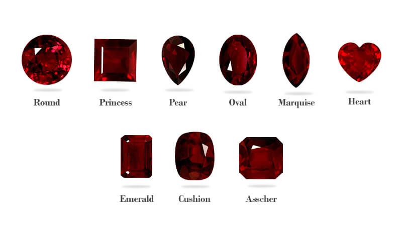 Ruby Gemstone Cuts