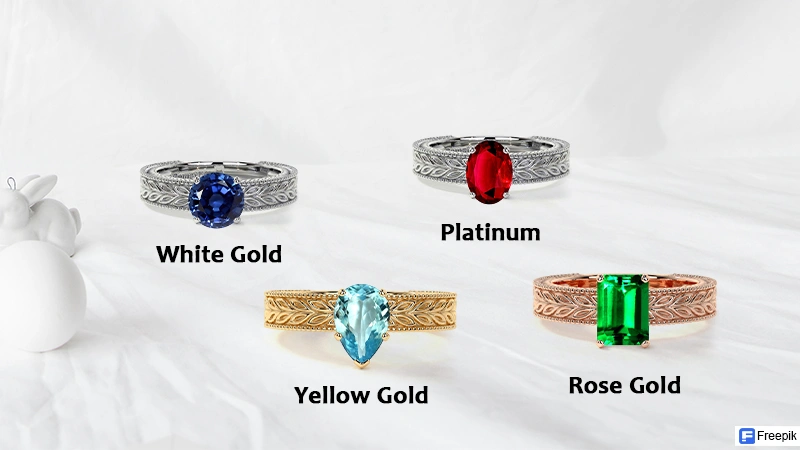 Nature Jewelry Prong Set Solitaire Ring Setting