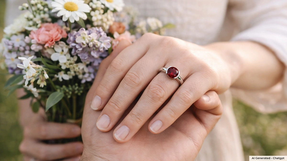 ruby engagement ring