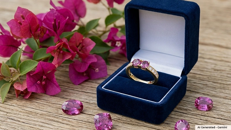 Pretty Pink Tourmaline Ring
