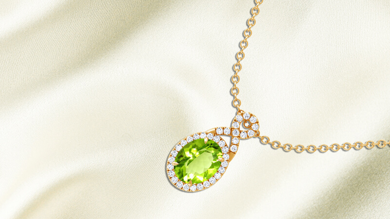 August birthstone: Peridot Pendants