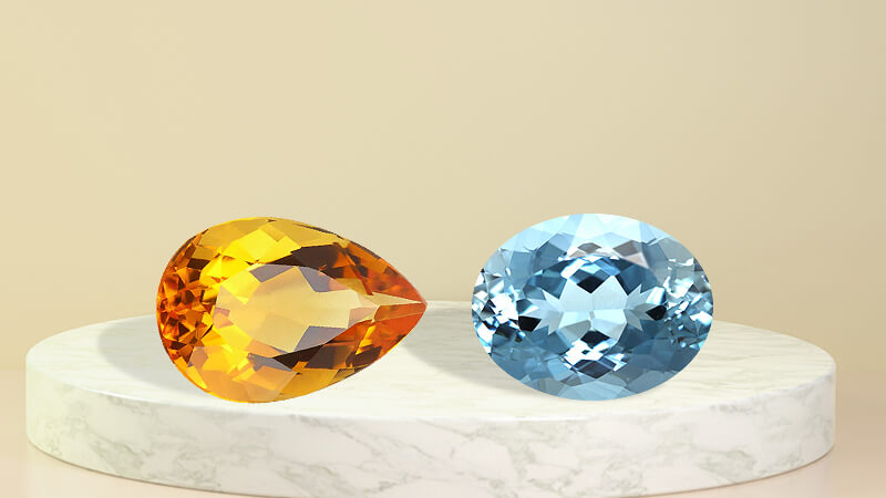 November birthstones - Topaz and Citrine