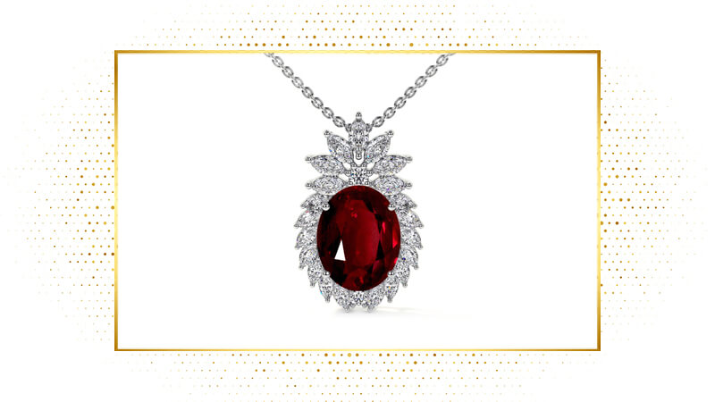 Floral Ruby Black Friday Pendant Sale