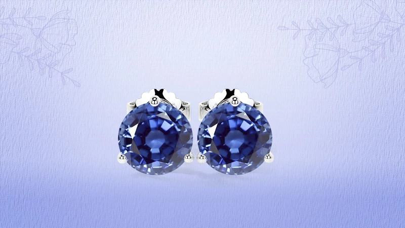 Classic Round Sapphire Studs