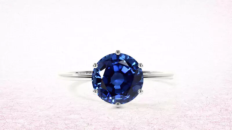 solitaire sapphire ring