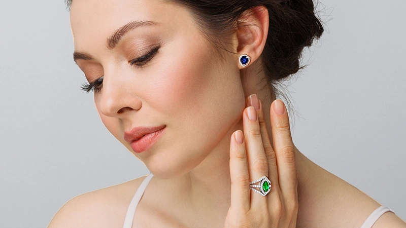 Colorful Gemstone Jewelry Piece