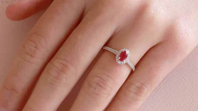 ruby engagement ring