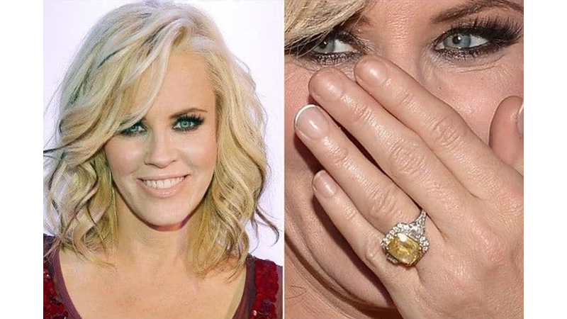 Jenny McCarthy Yellow Sapphire Engagement Ring