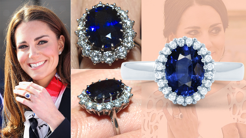 Princess Diana Blue Sapphire Ring