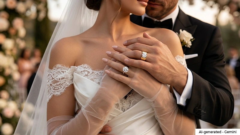 a bride and groom