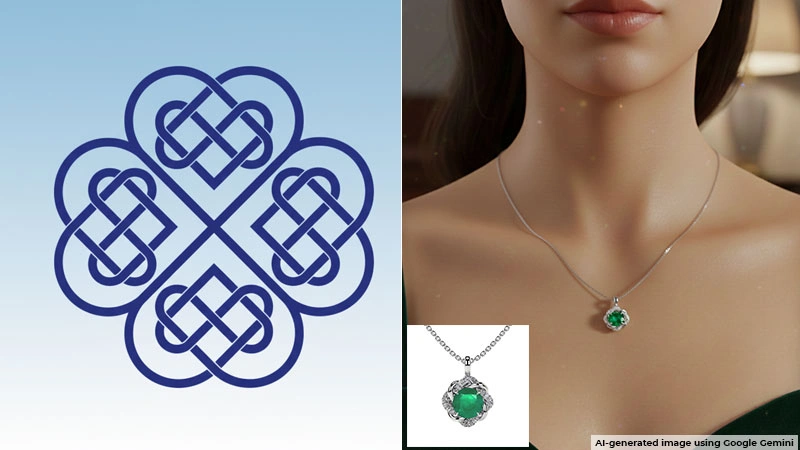 Celtic Four-Leaf Clover Symbol