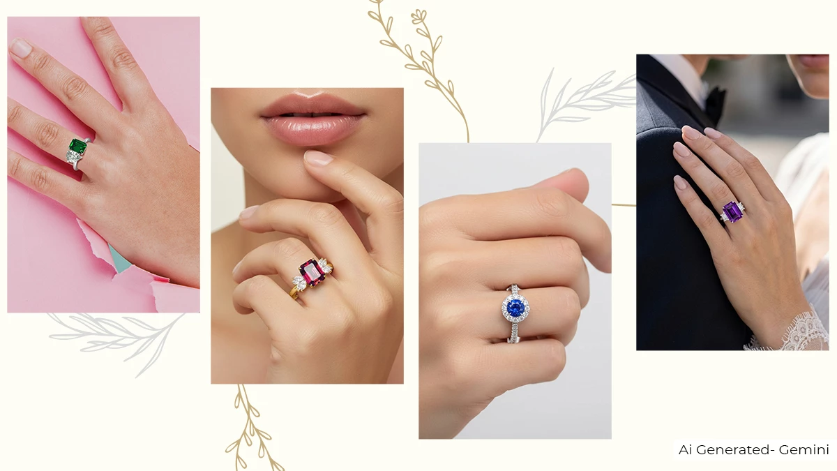 Colored Gemstone Rings