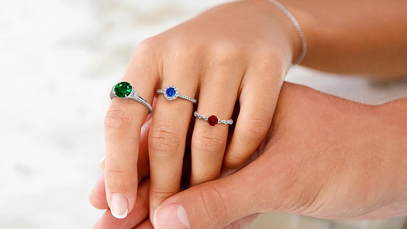 Colored Gemstone RIngs for engagement