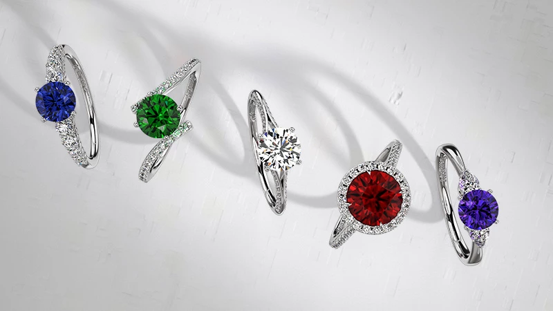 Colored Gemstone RIngs