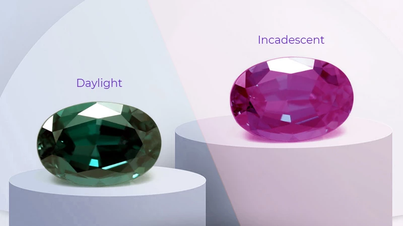 color-changing Alexandrite