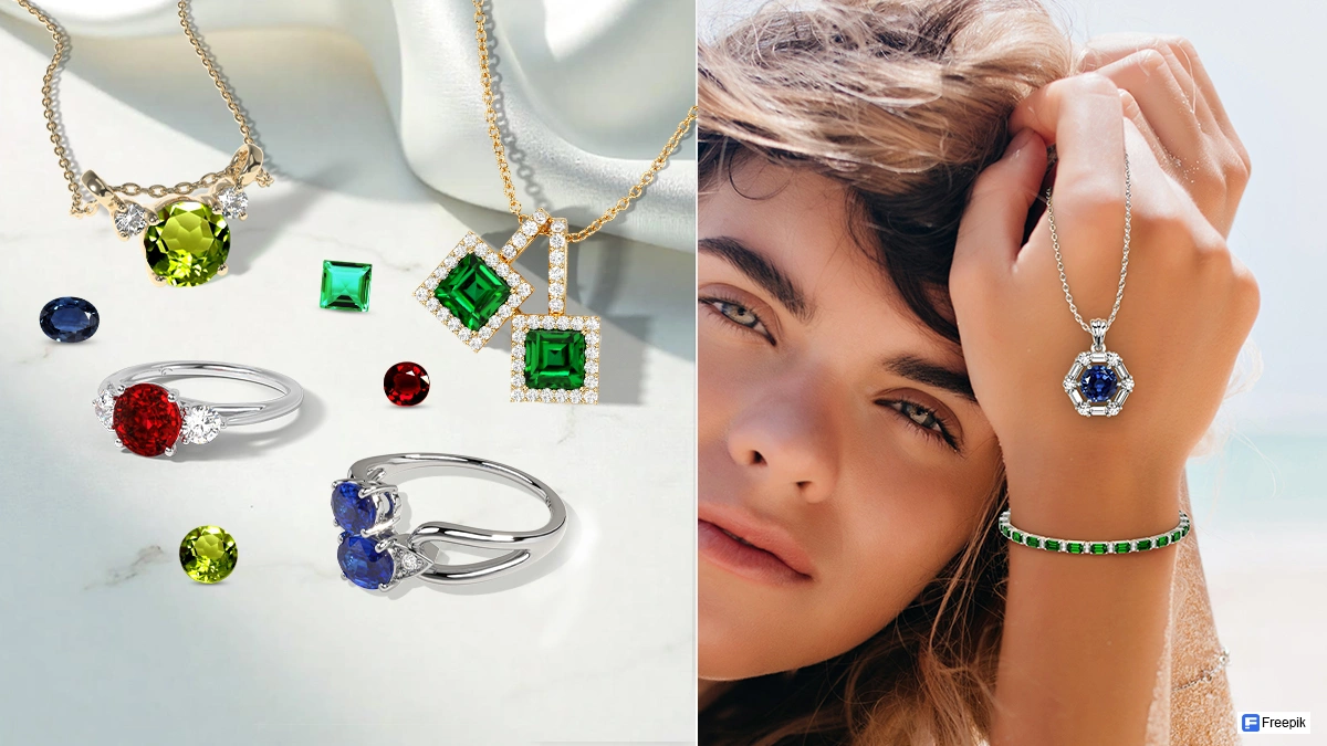 loose color gemstones