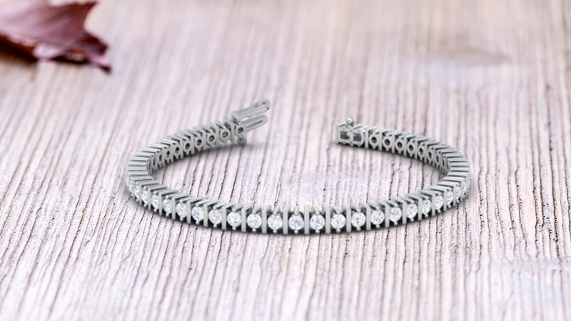 a diamond tennis bracelet