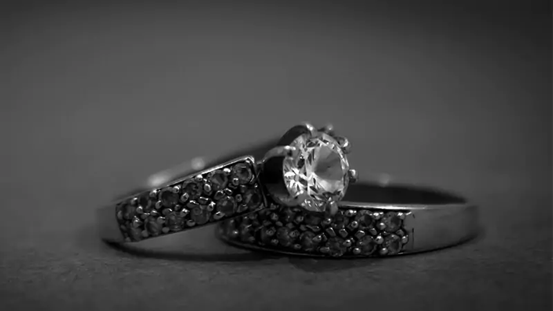 silver diamond rings