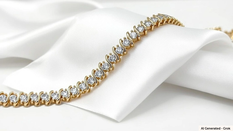 Diamond S-Link Tennis Bracelet