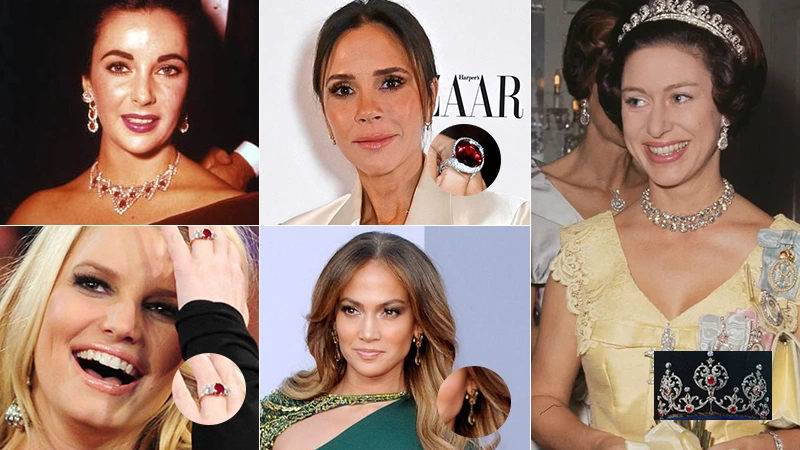 Celebrities Wearing Ruby Jewelry