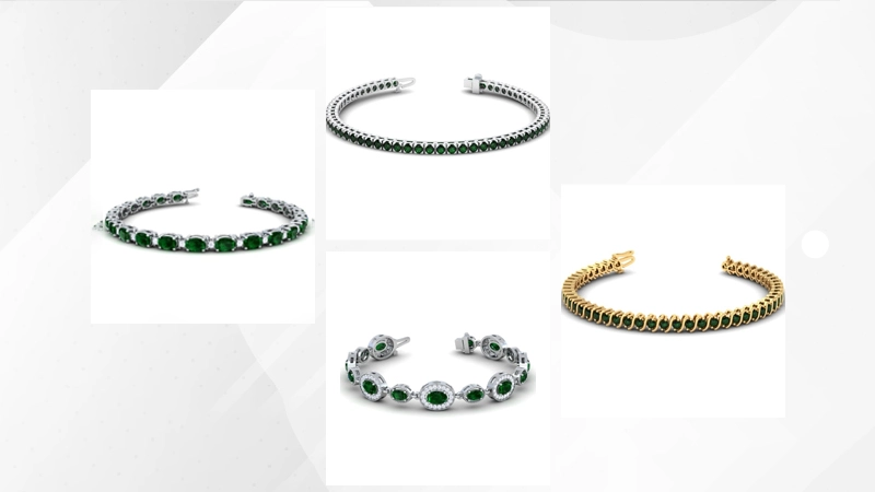 Men's Emerald Bracelet Designs