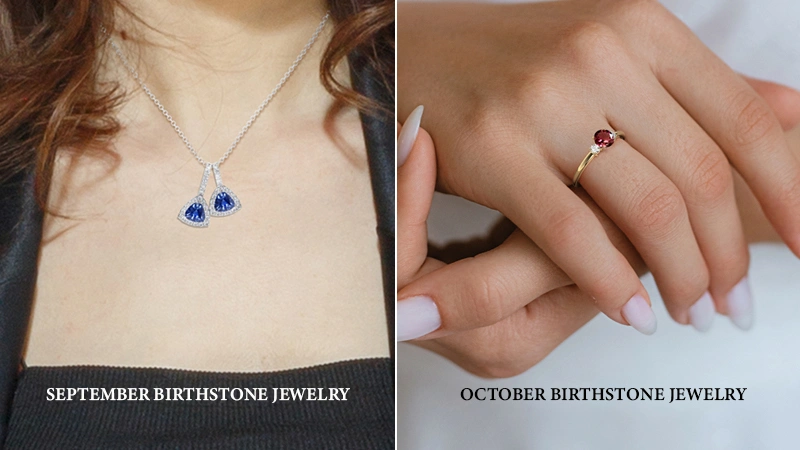 September and october gemstone jewelry