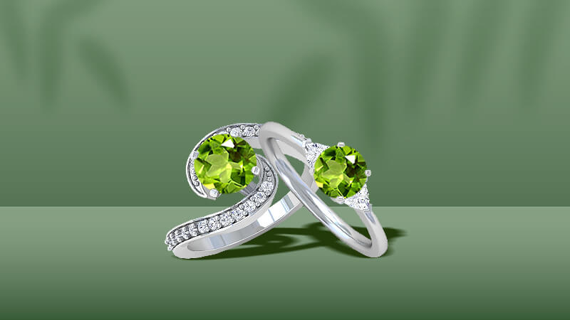 Peridot Rings at GemsNY