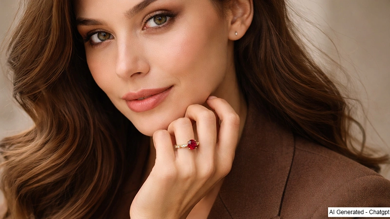 Ruby Vintage Inspired Ring