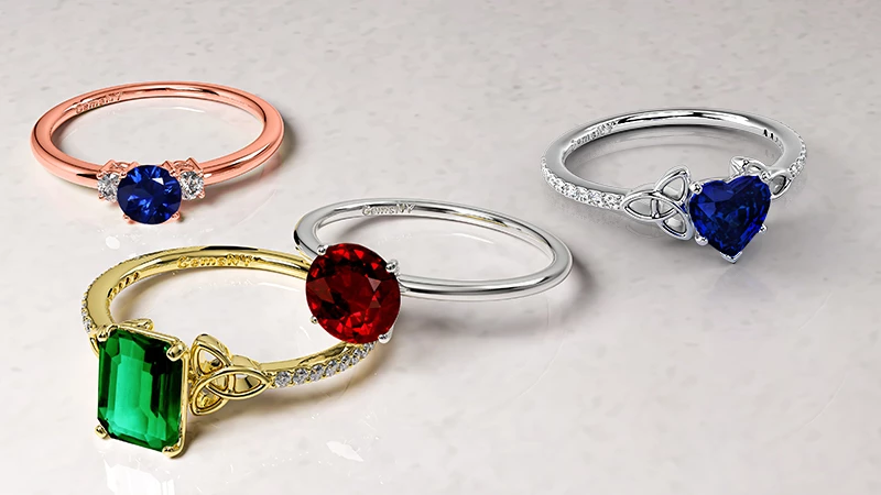 Lab grown gemstone sustainable jewelry