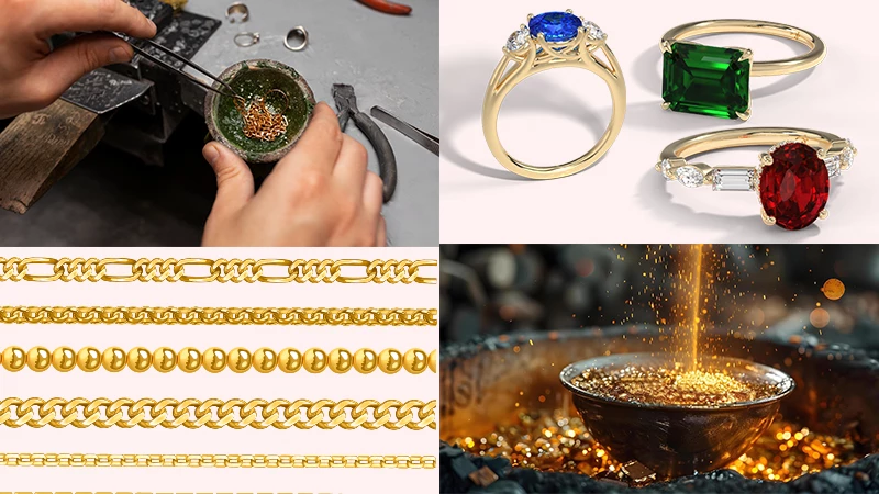 Metal recycling for jewelry