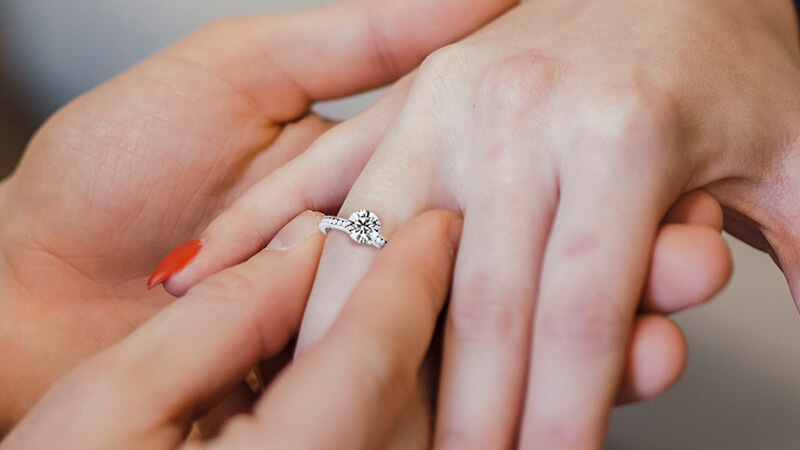 Shop diamond engagement ring at GemsNY