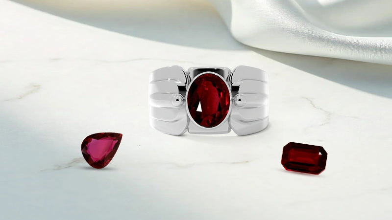 Cabochon stone ring