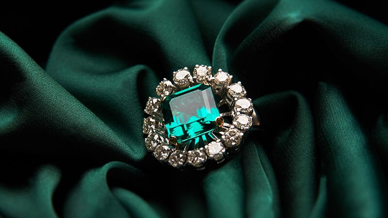 A Piece of Emerald Jewelry