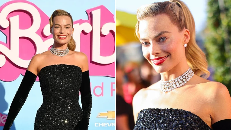 Margot Robbie's Glamorous Diamond Choker