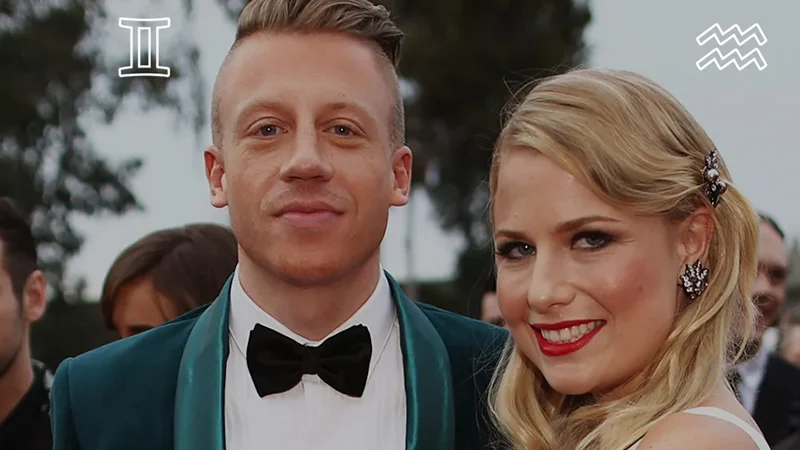 Macklemore (Gemini) and Tricia Davis (Aquarius)