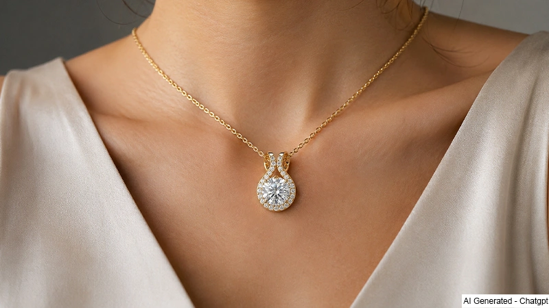 East West Set Pendant Setting With Round Diamonds