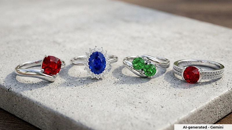some gemstone rings from GemsNY